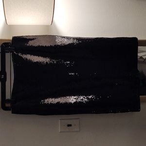 COPY - Ralph Lauren Blk Sequin Pencil Skirt